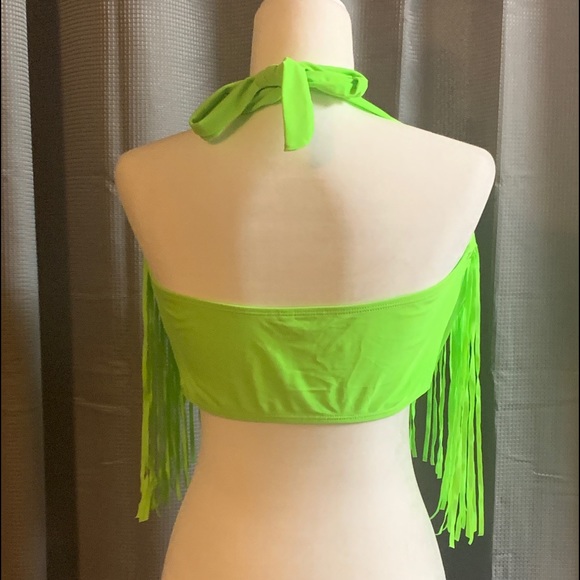 FRINGE Bikini neon green NWOT - Picture 5 of 8